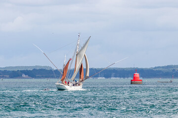 Wall Mural - view of the Gulf of Morbihan from the port of Arzon