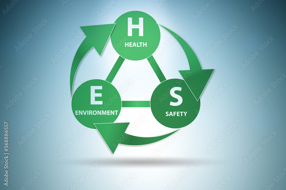 HSE concept for health safety environment Stock Illustration | Adobe Stock