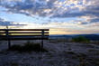 bench at sunset