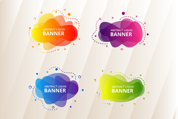 Poster - Modern abstract banner with we are hiring word vector illustration . Fluid gradient geometric for minimal banners, logo, flyer, poster, presentation and advertising. Abstract trendy liquid background.