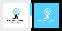 Atlas With Letter A Logo Template