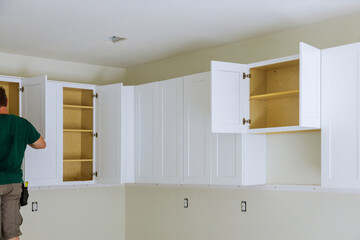 Wall Mural - Kitchen remodel beautiful kitchen furniture the drawer in cabinet.