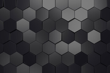 Wall Mural - abstract background of hexagon. 3d rendering.