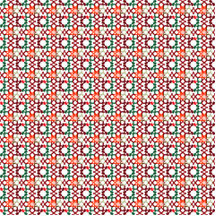 Poster - Vector color pattern. Geometric background design for the fabric.Beautiful vintage pattern.