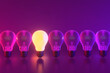 © Sondem - 3D rendering of Bulbs, Teamwork, leadership, management and uniqueness concept.