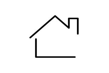 Wall Mural - Property Line Icon. Editable Stroke.