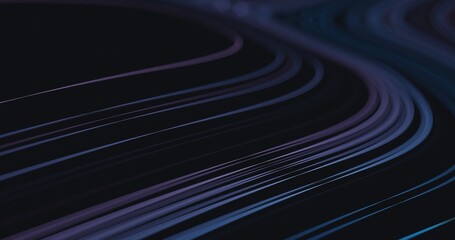 Poster - Abstract flowing lines background