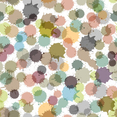 Poster - Abstract seamless pattern with imitation of a grunge dirty stained texture. Vector image.
