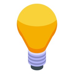 Wall Mural - Breakthrough idea bulb icon. Isometric of breakthrough idea bulb vector icon for web design isolated on white background