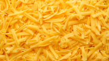 Grated Cheddar Cheese Top View