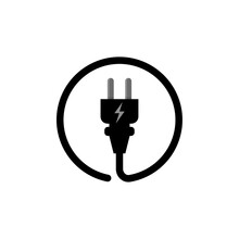 Electric Plug Connect Concept Socket. Get Connected Or Disconnect Vector Power Plug Cable Illustration