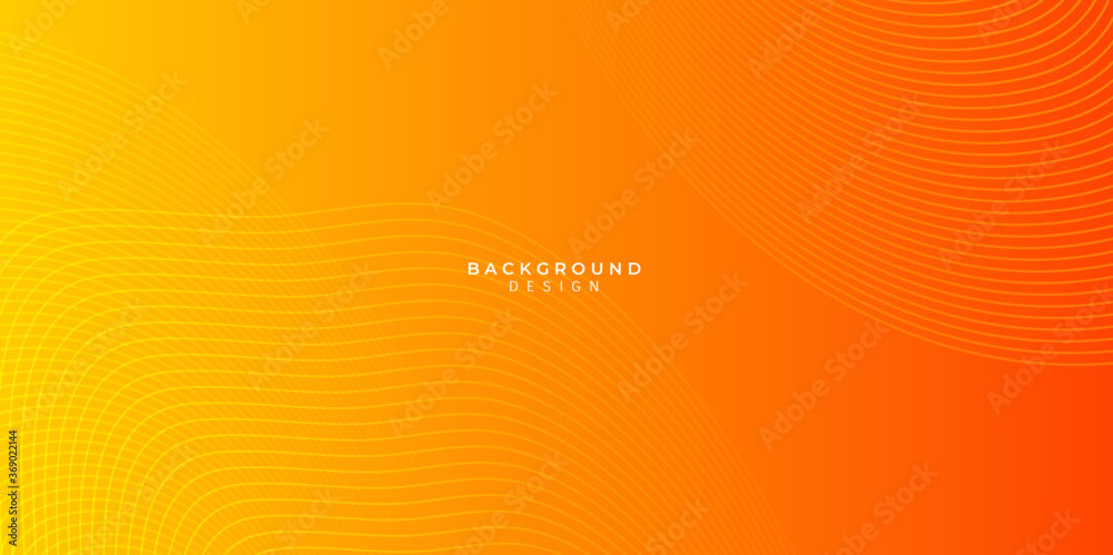 Orange abstract curve wave clean light gradient background Stock Vector ...