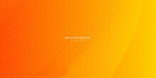 Orange Abstract Geometric Background With Curve Wave Lines