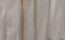 Texture Of Old Corrugated Aluminum Sheet