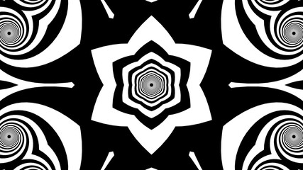 Aufkleber - Black and white stripes. Computer generated abstract background, 3D rendering backdrop