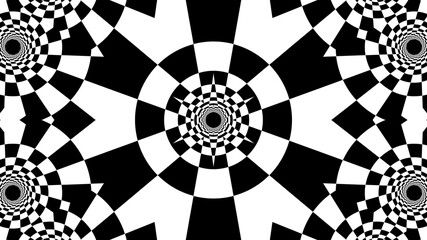 Aufkleber - Black and white stripes. Computer generated abstract background, 3D rendering backdrop