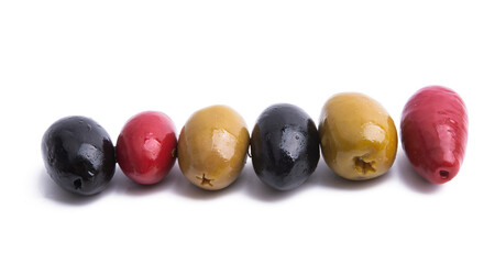 Poster - stuffed olives isolated