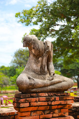 Buddhist statue at a temple in Thailand.