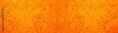 Dekoracja na wymiar  zolty-pomaranczowy-czerwony-stary-grunge-vintage-cementowa-tekstura-z-kwiatowym-wzorem-bezszwowe-plytki-drukowane