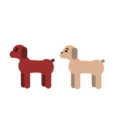 two dogs dog, animal, pet, puppy, cute, illustration, white, silhouette, mammal, cartoon, horse, isolated, canine, black, vector, brown, animals, dogs, pets, farm, icon, art, 3d