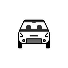 Wall Mural - Car vector icon. Isolated simple front car logo illustration.