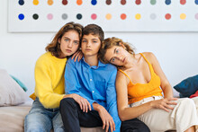 Group Portrait Of Brother And Two Sisters