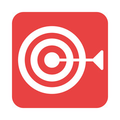 mobile application target web button menu digital flat style icon