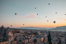 Hot Air Balloon Rides In Cappadocia At Sunrise