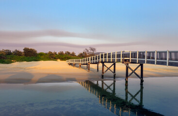 Crescent Head Foot Bridge at the Beach