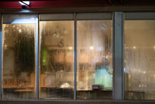Photo Of Condensation On Glass Window Restaurant Diner Closed