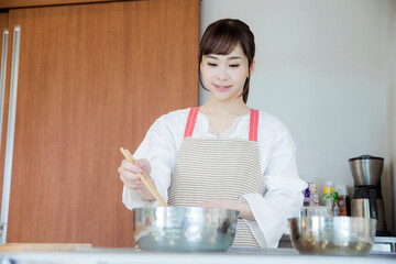 Poster - 料理をする女性