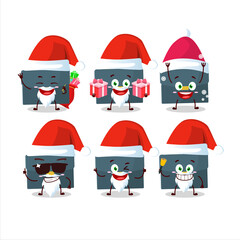 Poster - Santa Claus emoticons with briefcase cartoon character