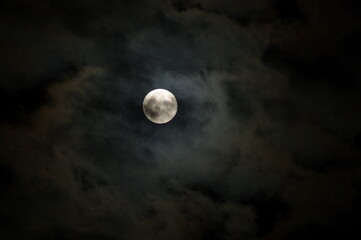 moon and clouds