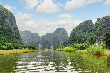 Wall Mural - Natural karst towers and the Ngo Dong River, Vietnam