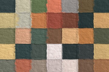 Wall Mural - colorful abstract mosaic with a rough texture background. sweet color square pattern background. pic