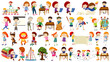 © blueringmedia - Set of cute kids cartoon character