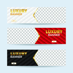 Wall Mural - Vector abstract design banner web template. collection of horizontal business ad banner. vector illustration