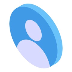 Poster - personal information avatar icon. isometric of personal information avatar vector icon for web desig