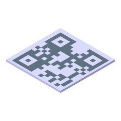 Poster - Authentication code icon. Isometric of authentication code vector icon for web design isolated on white background