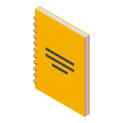Poster - Paper notebook storage icon. Isometric of paper notebook storage vector icon for web design isolated on white background