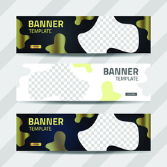 Wall Mural - Vector abstract design banner web template. collection of horizontal business ad banner. vector illustration