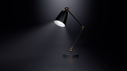 Wall Mural - Lamp 3d render for background