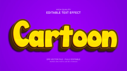 Wall Mural - cartoon text effect, editable game text style effect