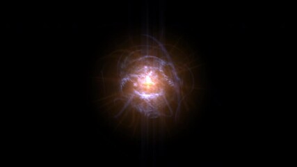 abstract energy ball force field. 4k animation for film ads and movie.