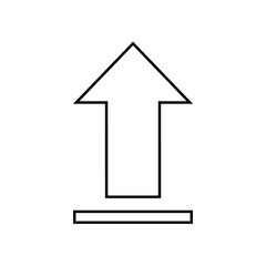 Fototapete - Upload arrow icon. uploading icon, export