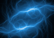 Blue Plasma, Abstract Electrical Lightning