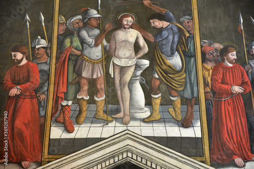 Fotografía Flagellation du Christ à l'église Saint-André à Sant'Andrea di Bozio, Corse