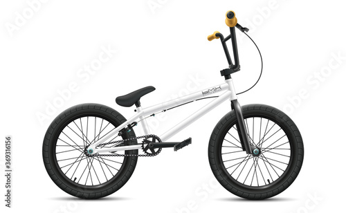 Cuadros en Lienzo BMX bicycle mockup - right side view