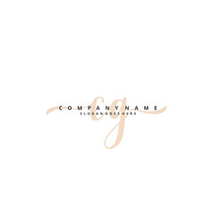 Wall Mural - C G CG Initial handwriting and signature logo design with circle. Beautiful design handwritten logo for fashion, team, wedding, luxury logo.