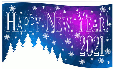 Wall Mural - Abstract Happy New Year greeting card - vector